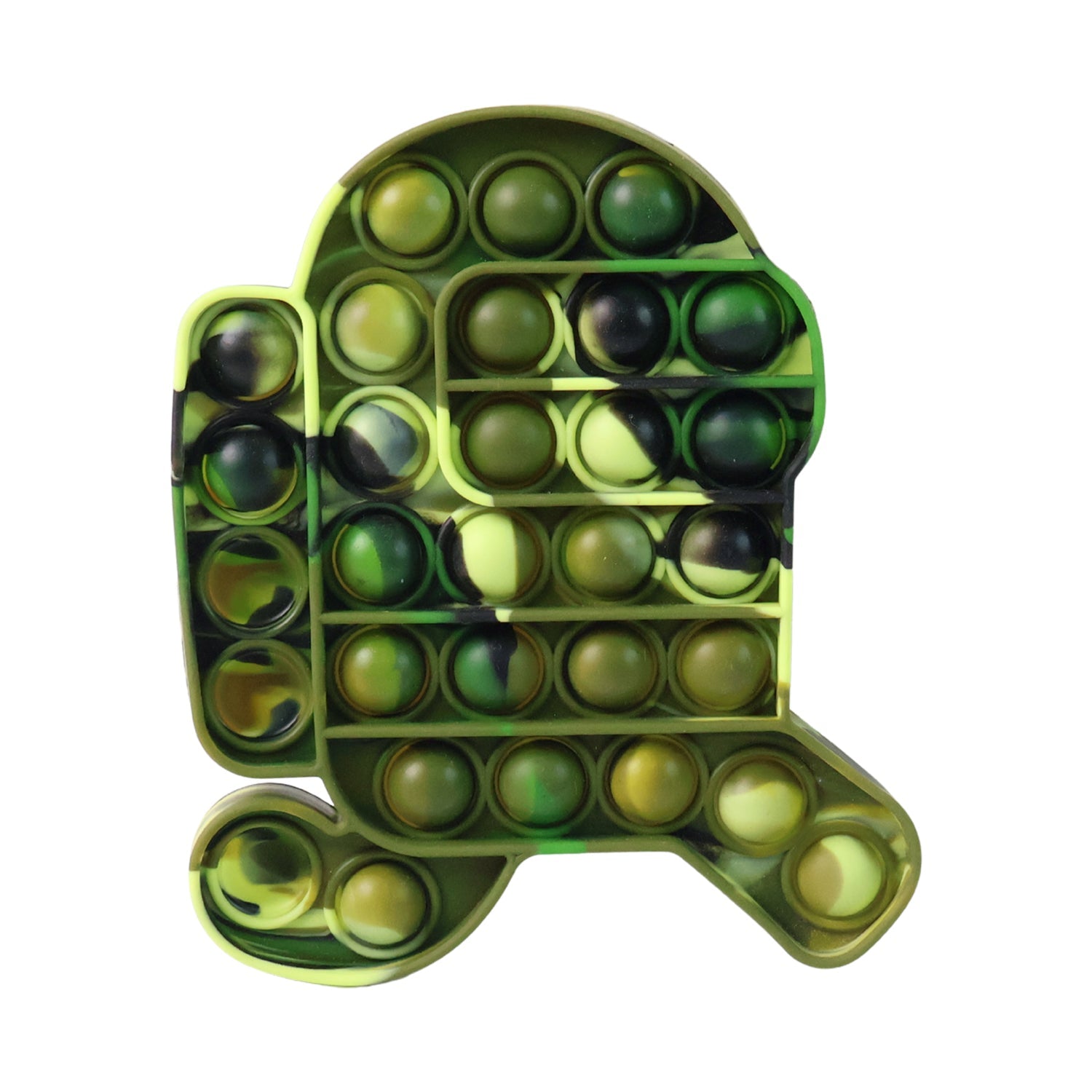 Side view of durable silicone Pop It Fidget Toy made for reusable fun