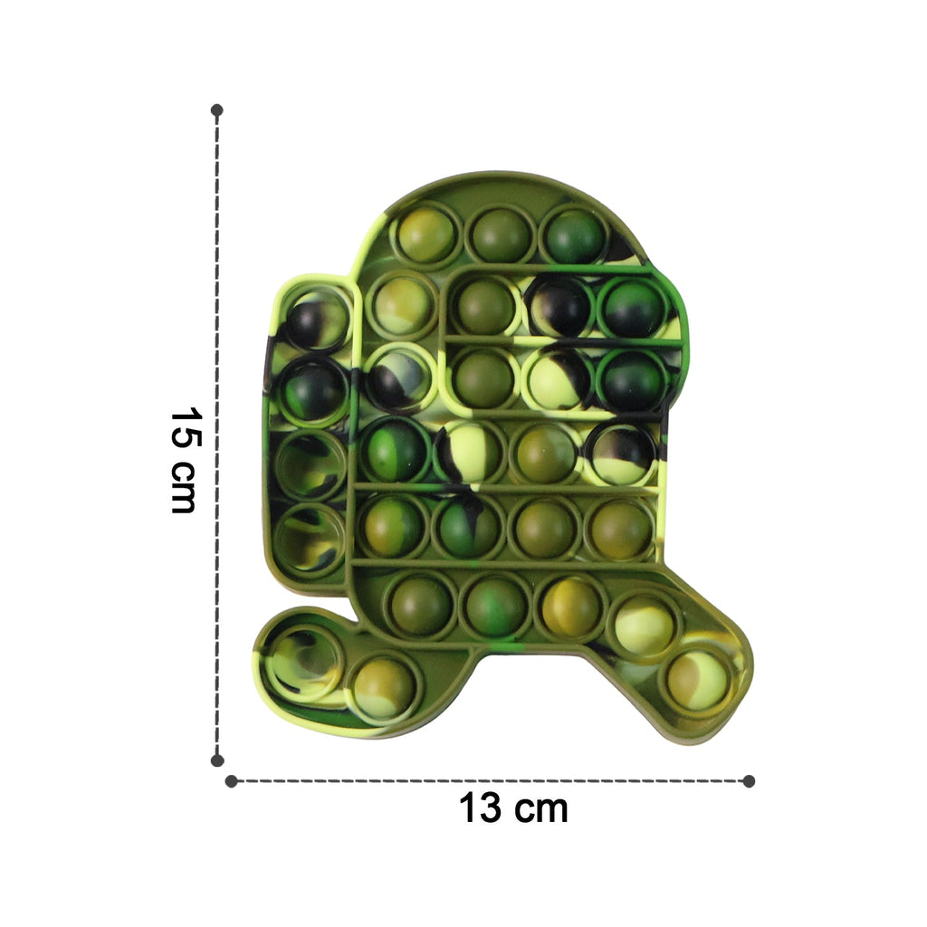 Size reference showing compact silicone Pop It Fidget Toy for portability