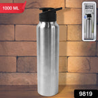 Side profile of leakproof Stainless Steel Water Bottle 1000ML for gym use