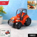 Kids farm tractor toy with large wheels and realistic cabin design