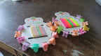 Packaging showing the mix design hair clips and bands for girls.