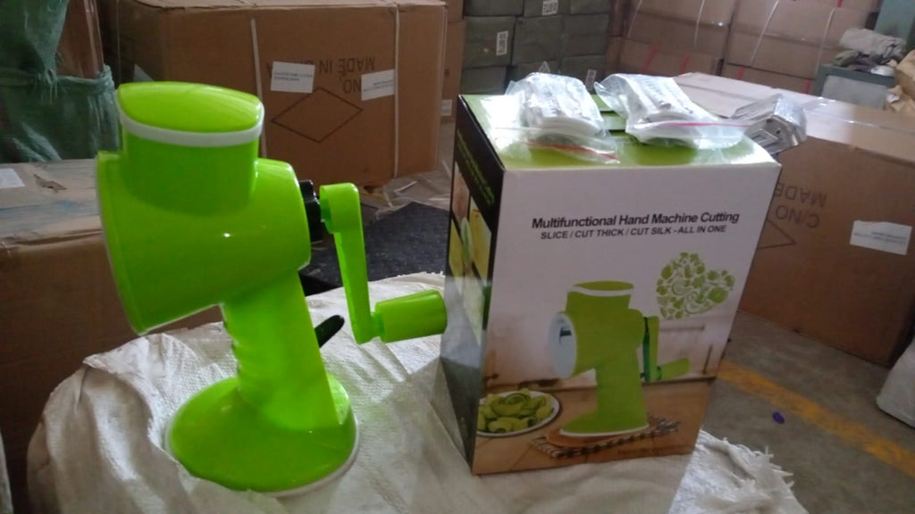 Complete Quickslice 6-in-1 vegetable cutter and slicer set for efficient meal prep.