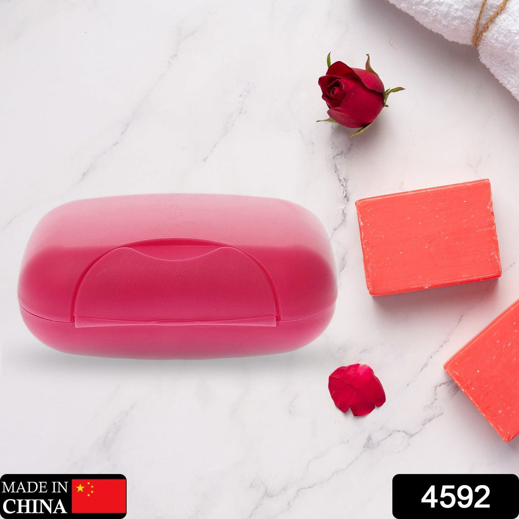 Leakproof Travel Soap Box with lid securely closed, ready for travel.