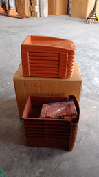Additional perspective of 7-layer plastic storage drawer organizer for household use
