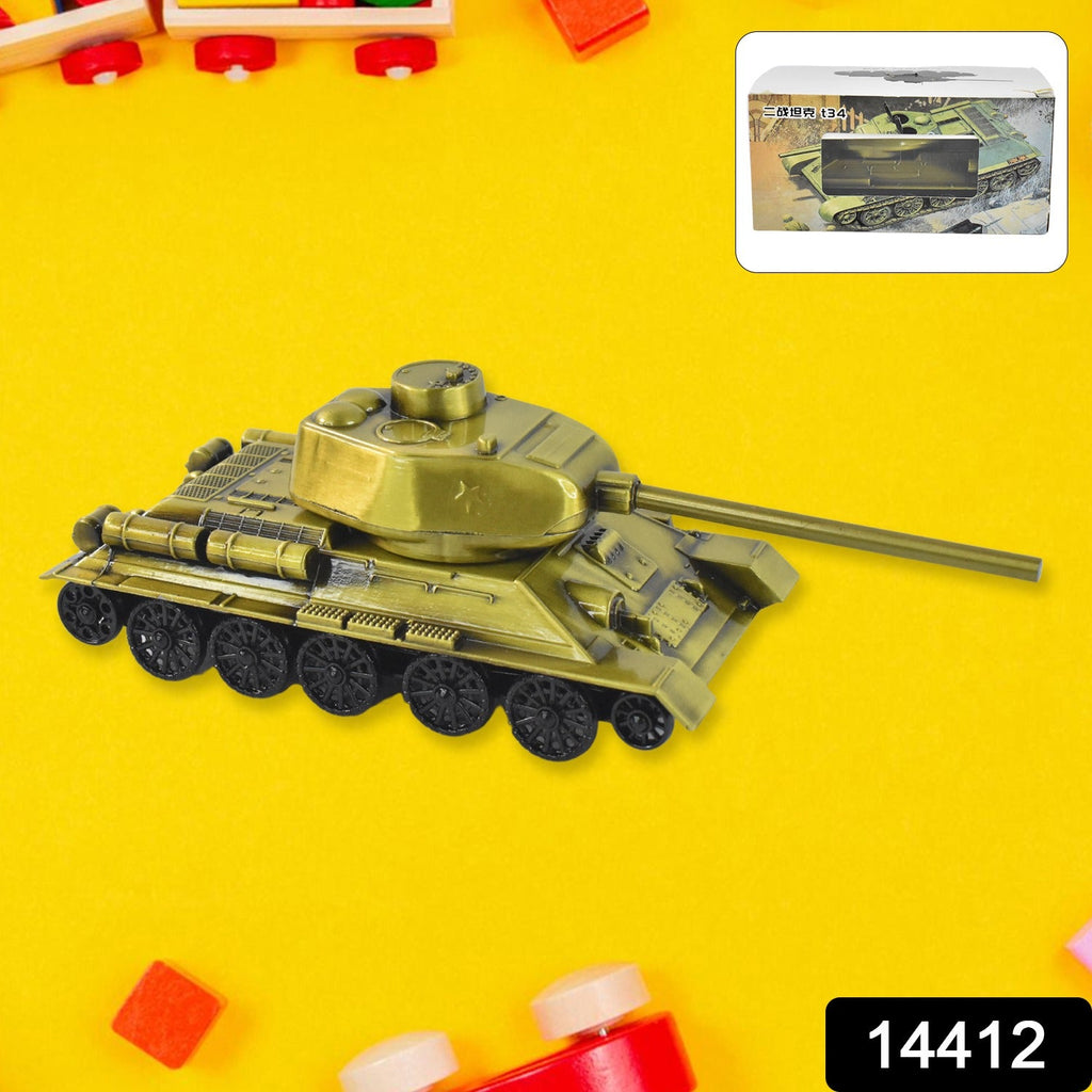 Side view of nostalgia-inspired Iron Art Tank metal craft
