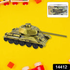 Side view of nostalgia-inspired Iron Art Tank metal craft