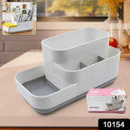Top view of the multi-functional cosmetic organizer.