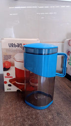 Compact plastic water jug fitting fridge door compartments