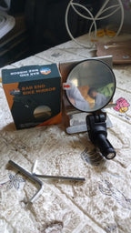 Retail packaging of the RaceVault Bar End Bike Mirror.