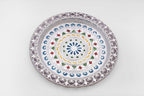 Decorative silver plated pooja thali with a polished finish, reflecting cultural heritage.