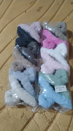 Elegant fur coated hair claw clips perfect for festive hairstyles