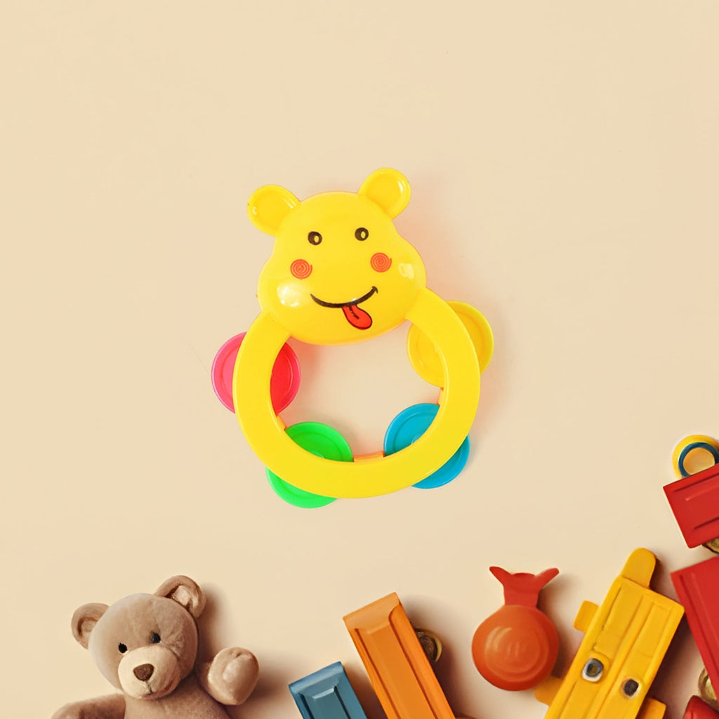 Infant rattle toys designed for sensory development and easy grasp