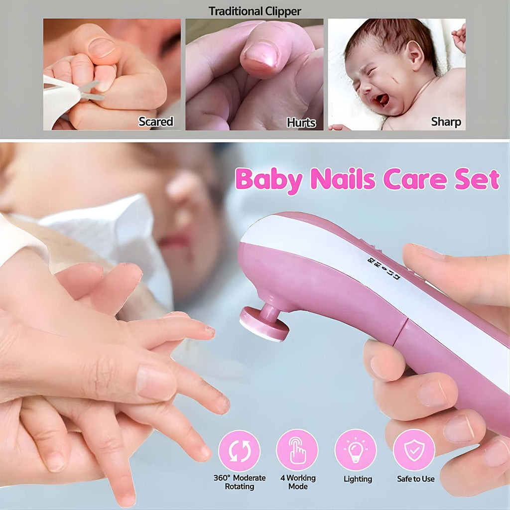 Infographic detailing the recommended grinding heads for babies of different age groups.