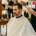 Professional waterproof hair cutting cape with adjustable neck for barbers