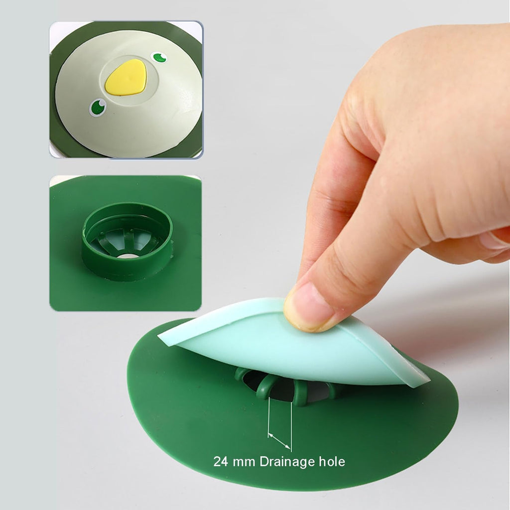 Silicone duck design sink filter for anti clog protection