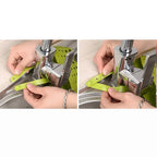 Stylish adjustable faucet caddy for keeping your sink area neat.