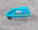 Close-up of the comfortable handle on the Pro Clean scrubbing brush.