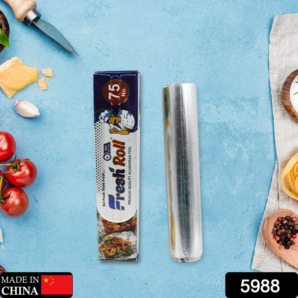 Premium quality aluminum foil sheet for fresh food wrapping.