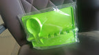 Modern silicone spoon rest complementing kitchen decor.