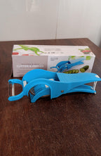 ChefAura multi cutter and peeler displayed in a modern kitchen setting, ready for food prep.