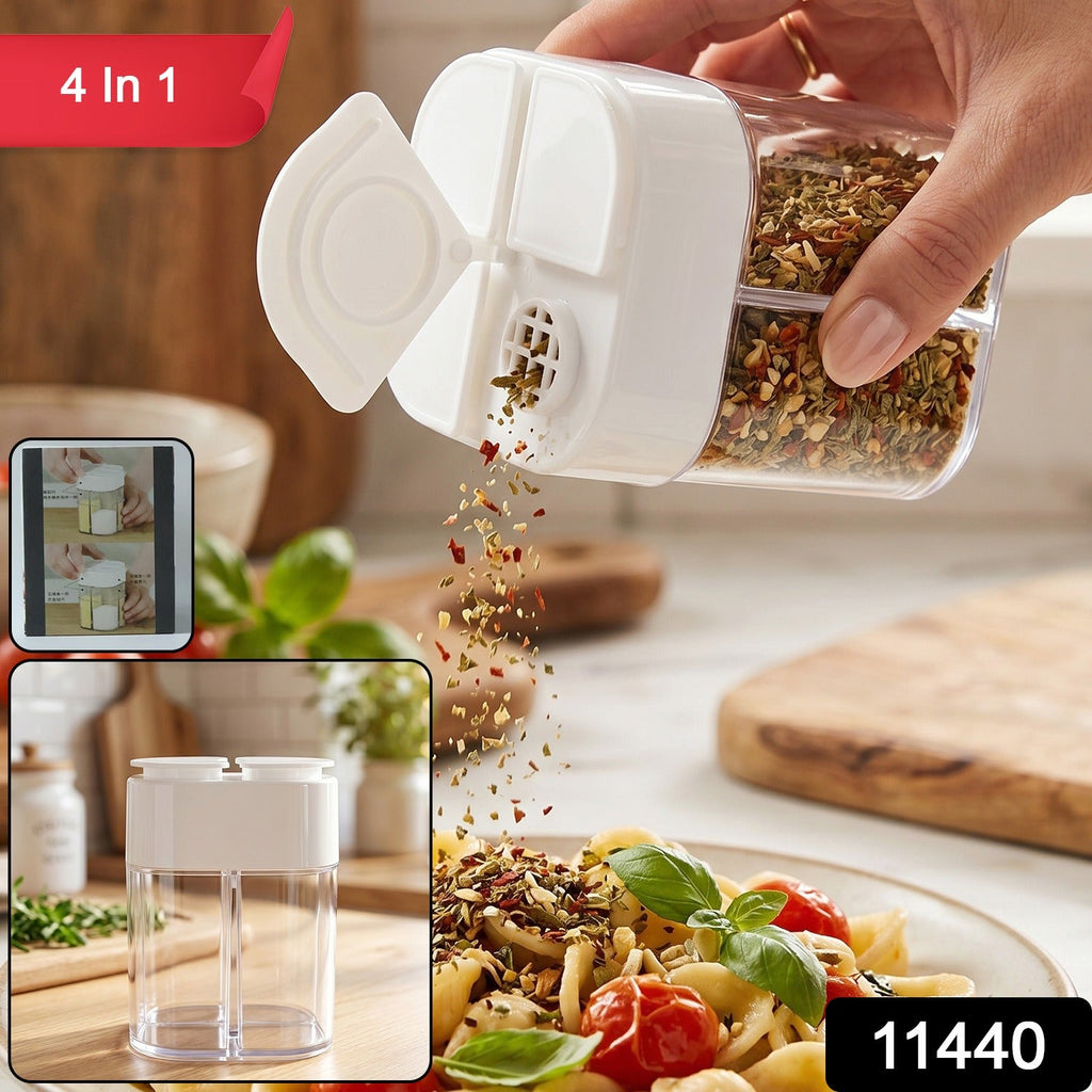 Kitchen spice storage jar with easy pour lid