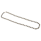 Stylish gold accented black bead chain necklace for ethnic wear