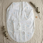 Organized clothes inside non-woven garment storage cover for dust protection