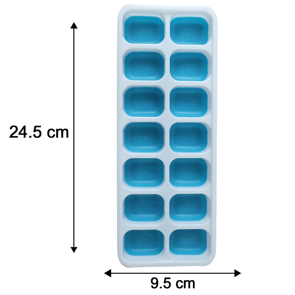 Ice cube tray dimensions illustration