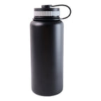 Vacuum flask style black stainless steel water bottle
