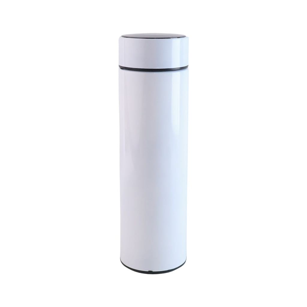 Thermal stainless steel water bottle with touch LED temperature display