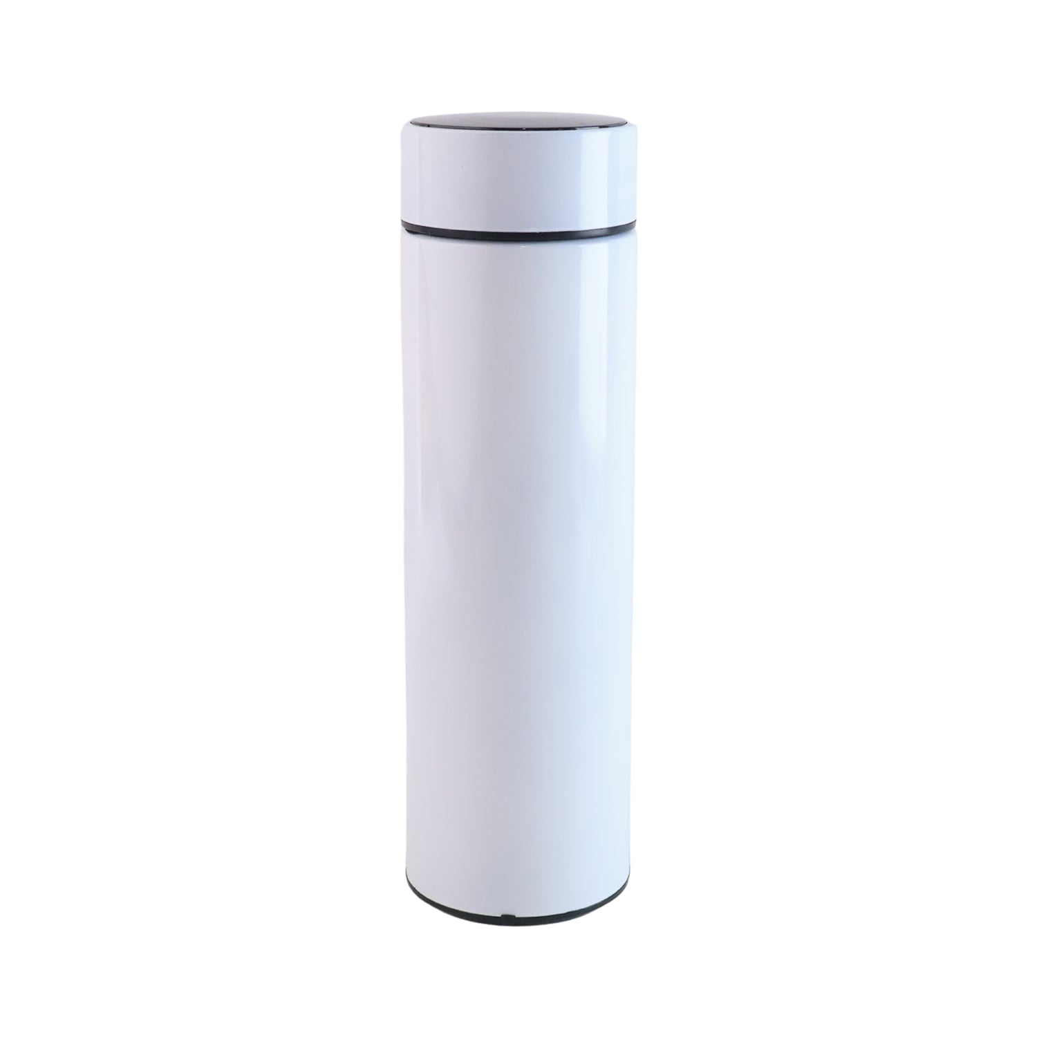 Thermal stainless steel water bottle with touch LED temperature display