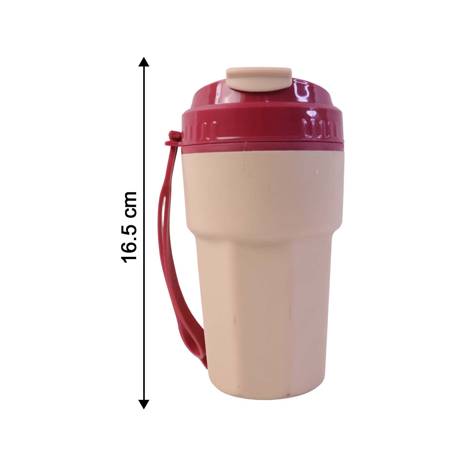 Water bottle placed on gym equipment for hydration