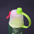 Runner holding the lightweight sports water bottle, designed for easy carry during long runs.