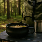 Snack mug style deep handle bowl ideal for multi-purpose serving