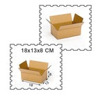 A brown corrugated packing box with ample space for secure product storage and transit.