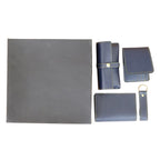Men’s accessories gift set including wallet, keychain, and pouch in premium PU leather