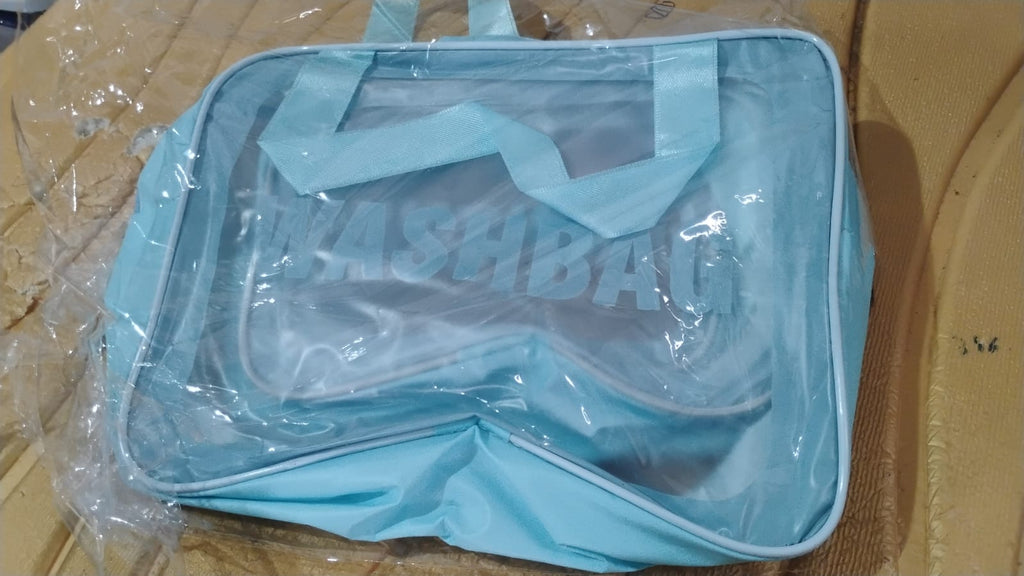 Versatile transparent travel toiletry bags hanging conveniently