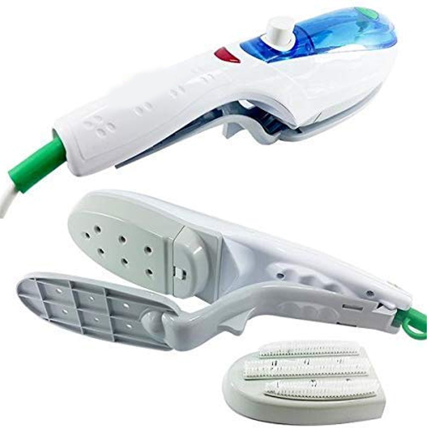 Portable steam iron making clothes look fresh and smooth for a professional finish.