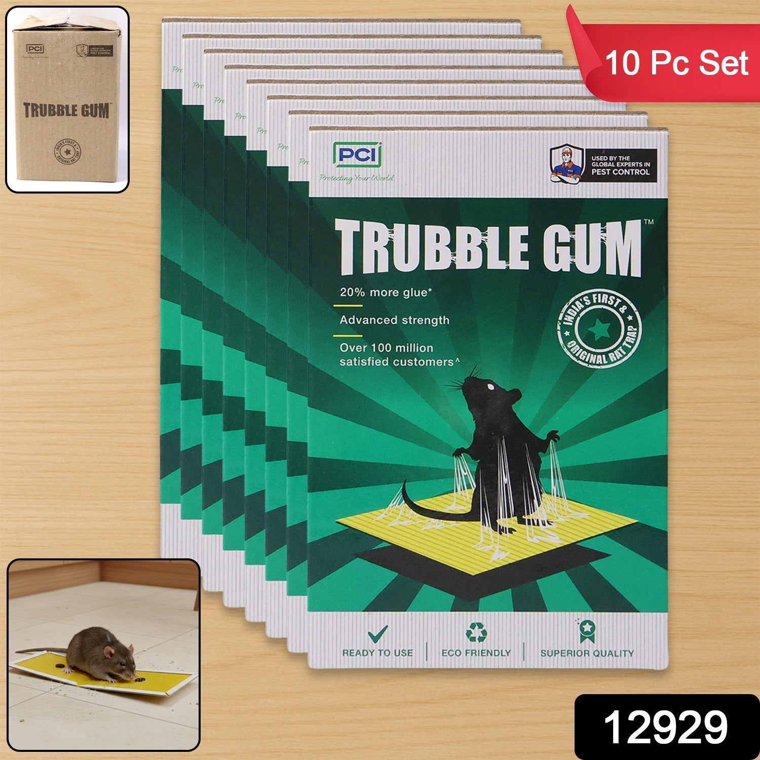 Sheets of glue trap for mice and rats