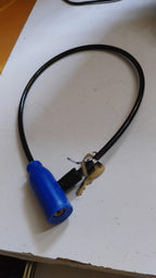 Compact multipurpose steel cable safety lock ideal for bike accessories