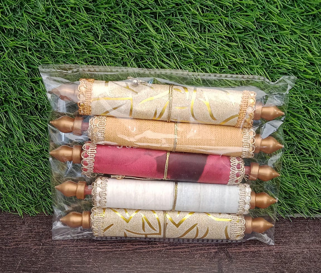 Assorted designer lifafa envelopes presented from different angles.
