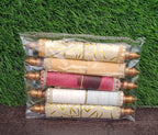 Assorted designer lifafa envelopes presented from different angles.