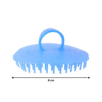 Ergonomic grip silicone scalp scrubber tool for easy handling