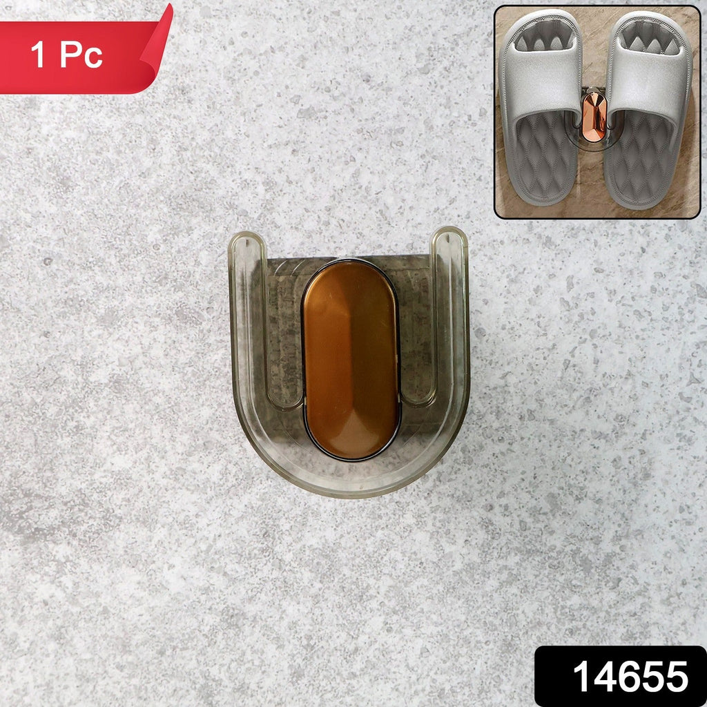 Strong sticky backing of self-adhesive slipper holder for secure wall mounting