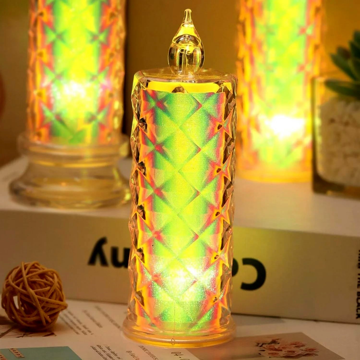 Realistic flickering LED candles ideal for festival and wedding decor