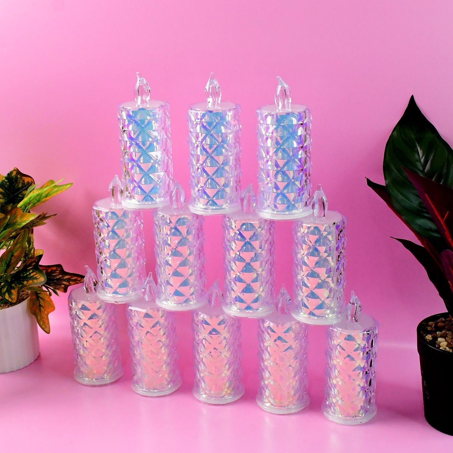 Electric LED candles offering safe and elegant battery-powered illumination