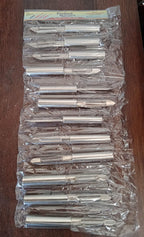 Packaging for the stainless steel peeler set, highlighting its key features and benefits.