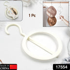 Space-saving Closet Organizer Hanger displaying multiple hats and accessories neatly.