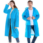 Lightweight portable EVA raincoat for adults and kids, perfect for Indian monsoons.