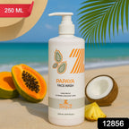Close-up of zequz papaya face wash showing smooth gel texture